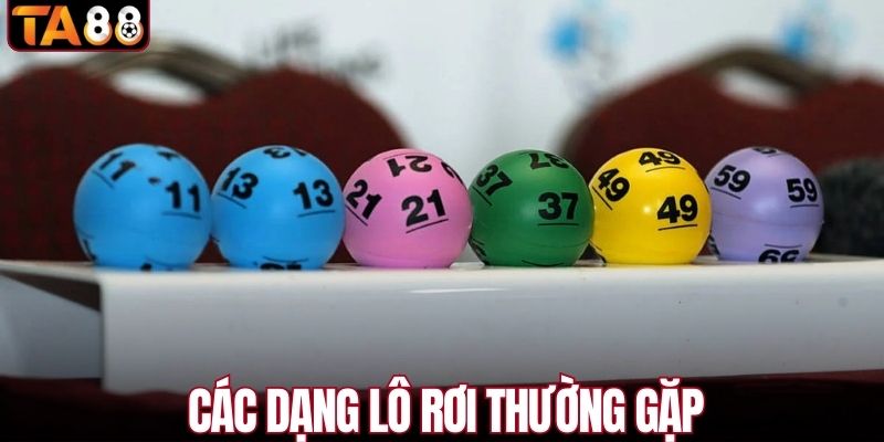 Các hình thức lô rơi thường gặp nhất