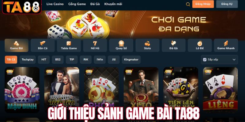 Giới thiệu game bài TA88