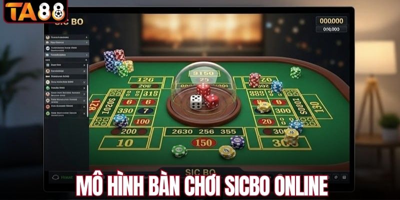 Mô hình bàn chơi sicbo online tại TA88