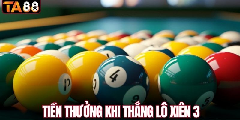 Tiền thưởng khi thắng xiên 3